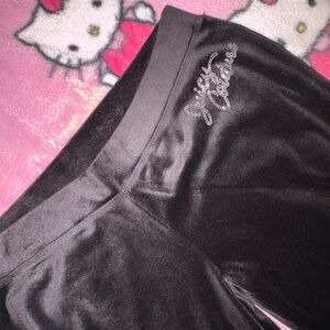 Juicy Couture Black Velour Pants